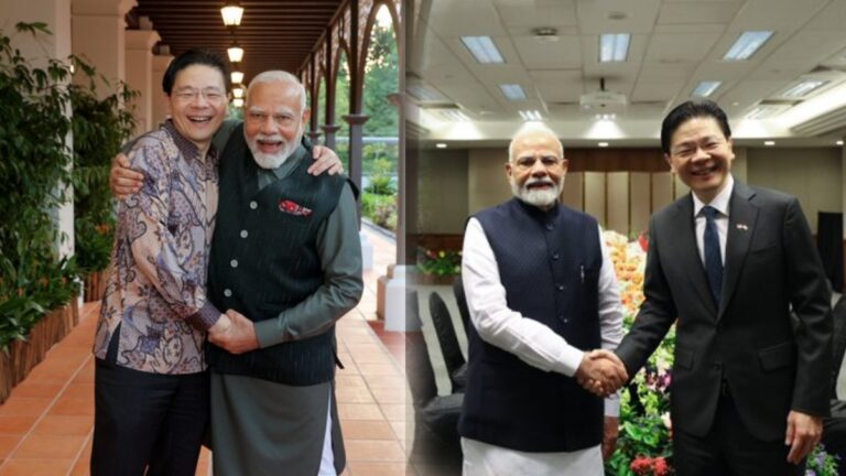 PM-Modi-meeting-Singapore-PM-Lawrence-Wong