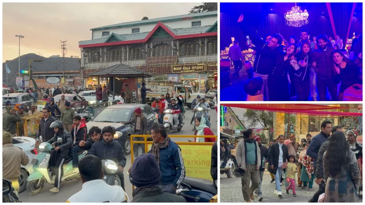 नैनीताल और मसूरी में लोगों ने किया नए साल का ग्रेंड वेलकम, जश्न में डूबे रहे लोग