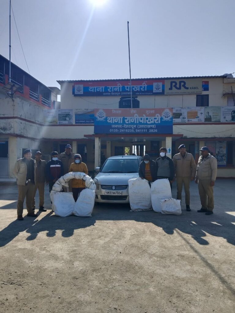 रानीपोखरी के 33/11 केवी विद्युत उपसंस्थान से केबिल चोरी का खुलासा, 4 अभियुक्त गिरफ्तार; 230 मीटर केबिल व वाहन बरामद