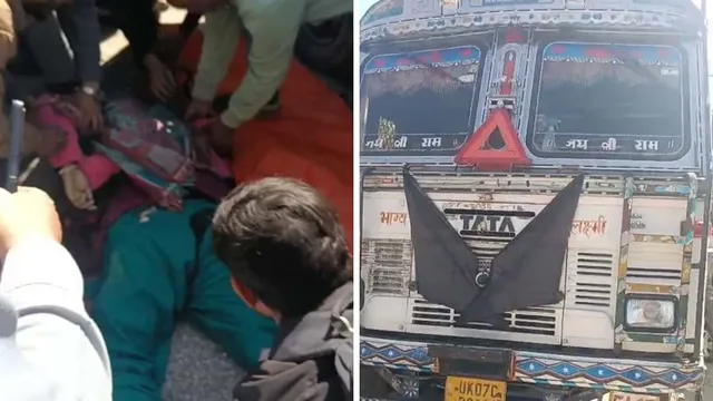 रेड लाइट पर जल्दबाज़ी पड़ी भारी! ग्रीन सिग्नल मिलते ही ट्रक की चपेट में आई महिला, मौत से मचा हड़कंप