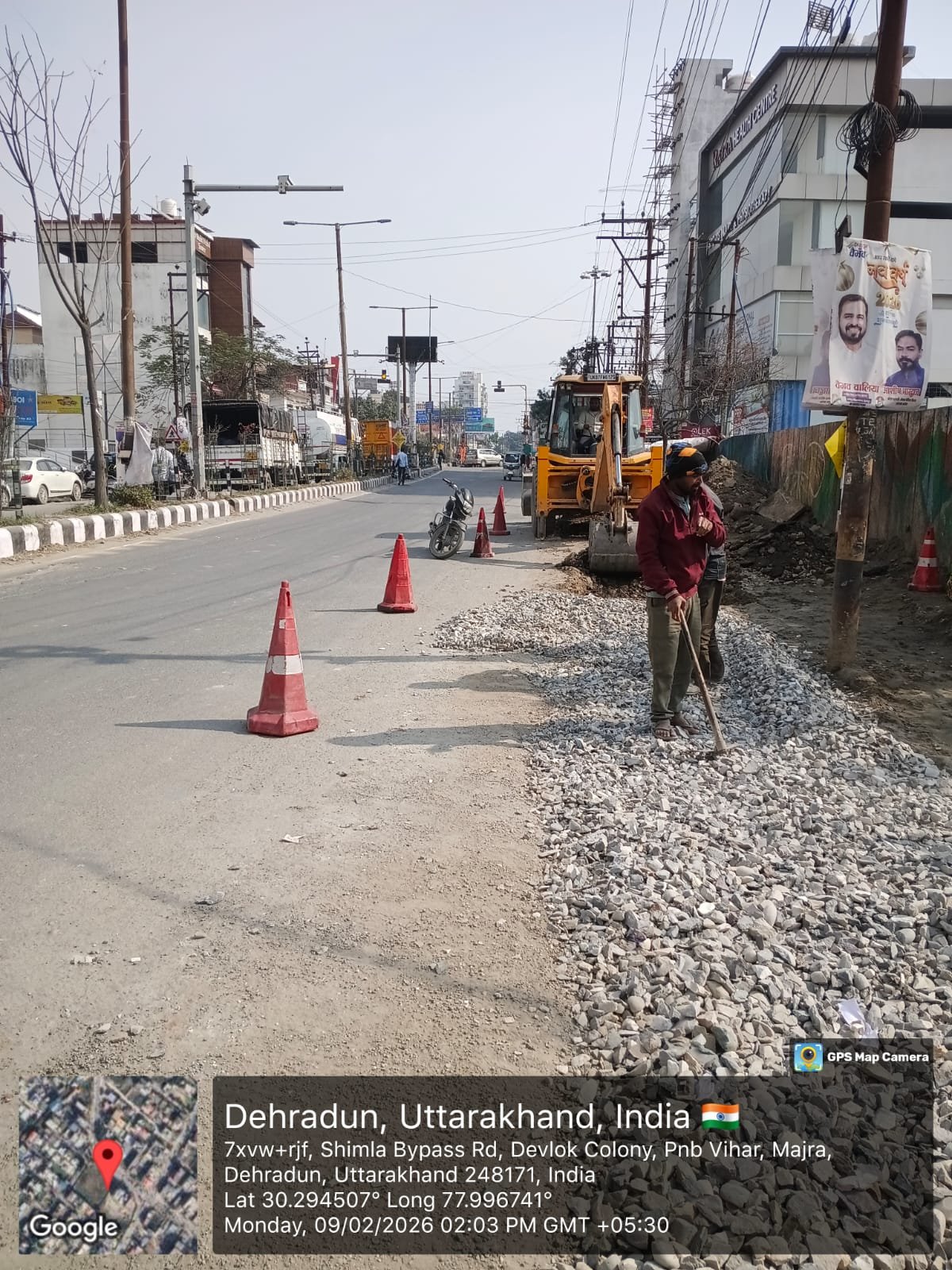 जिला प्रशासन की सख्ताई पर शिमला बायपास पर सड़क निर्माण शुरू