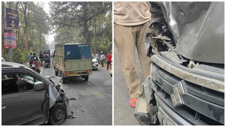 रामनगर-हल्द्वानी हाईवे पर भीषण हादसा: ओवरटेक में कारों की आमने-सामने टक्कर, एक गंभीर