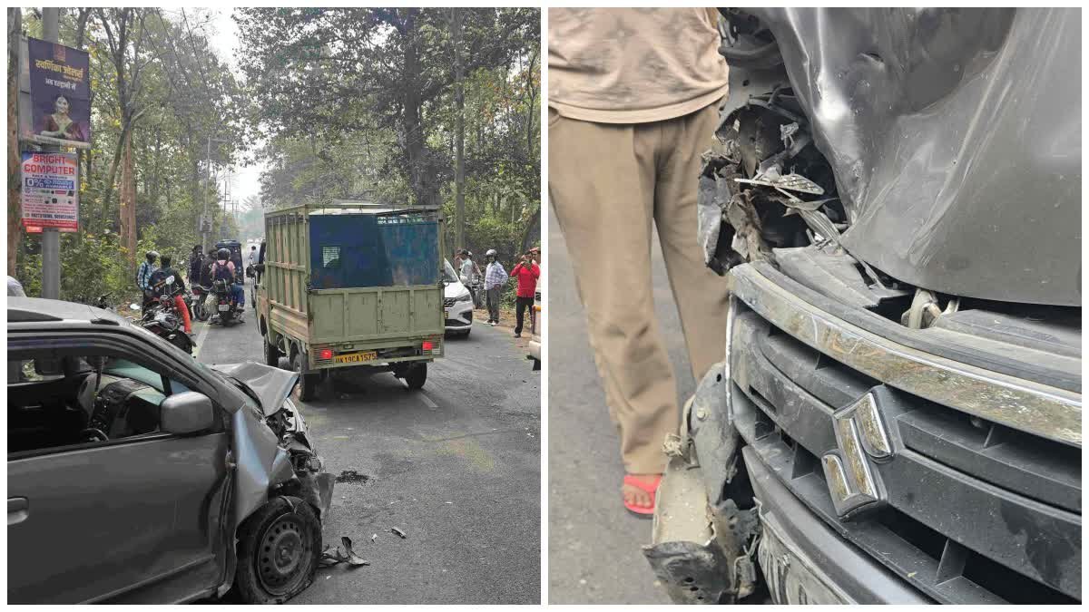 रामनगर-हल्द्वानी हाईवे पर भीषण हादसा: ओवरटेक में कारों की आमने-सामने टक्कर, एक गंभीर