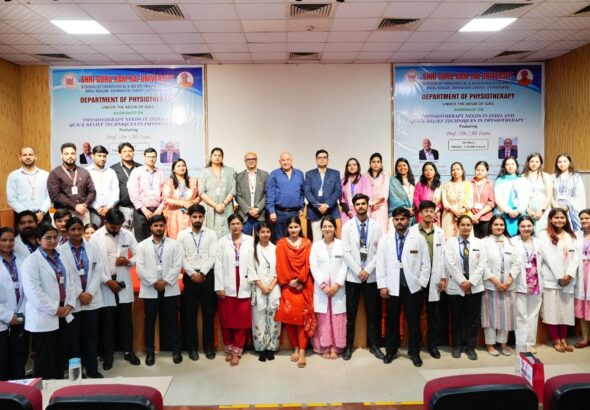 श्री गुरु राम राय विश्वविद्यालय में फिजियोथेरेपी के  क्षेत्र में अवसरों को लेकर इंटर्न्स को मिला मार्गदर्शन